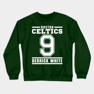 Boston Celtics White 9 Basketball Player Crewneck Sweatshirt